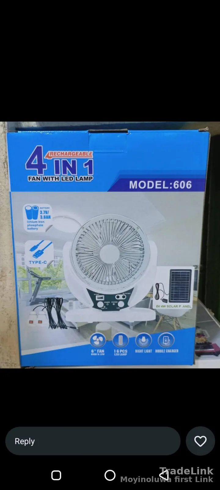 Table solar fan 2