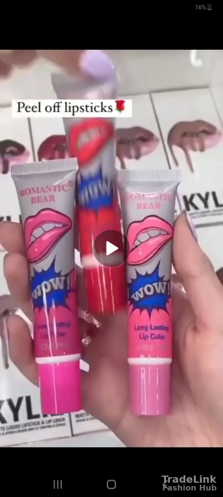 Peel off lipgloss
