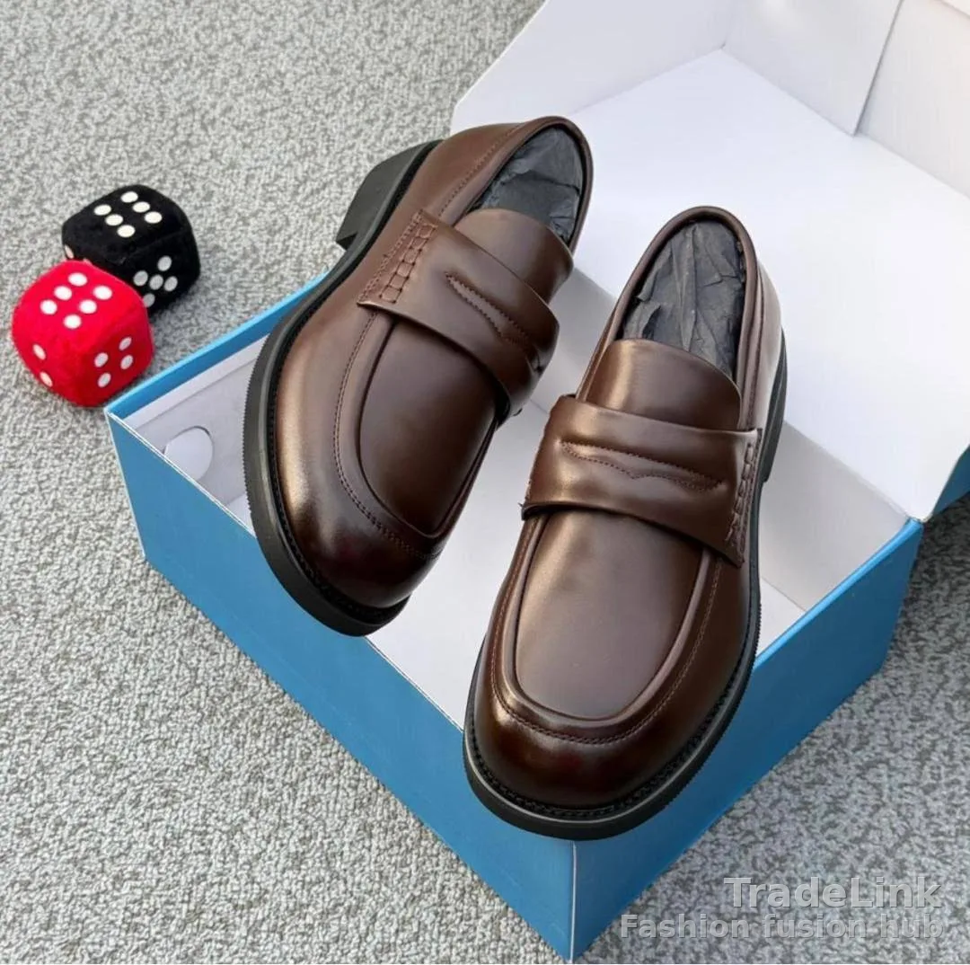 premium Classic Leather Penny Loafers 2