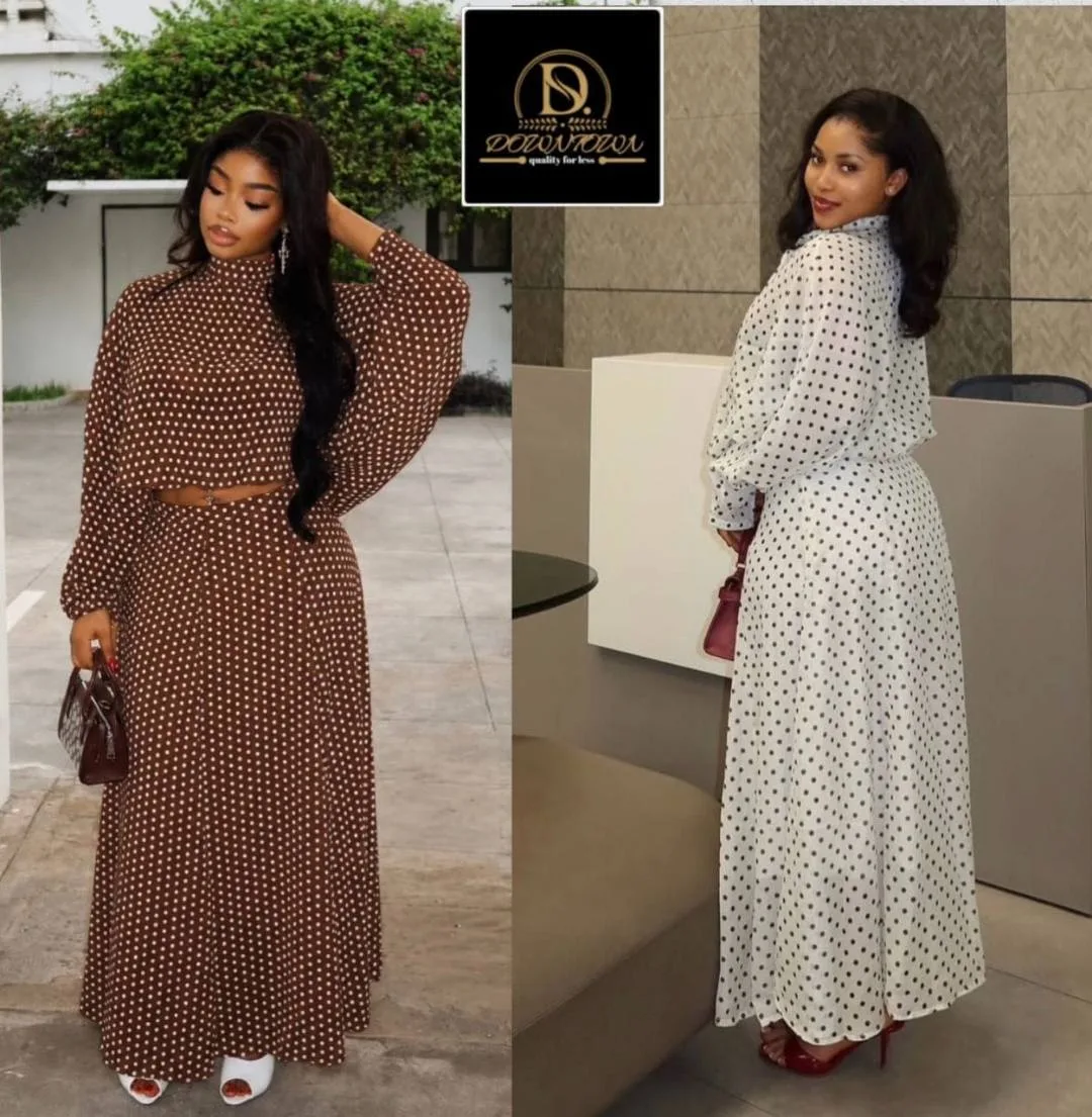 Luxury Mesh skirt and blouse 1